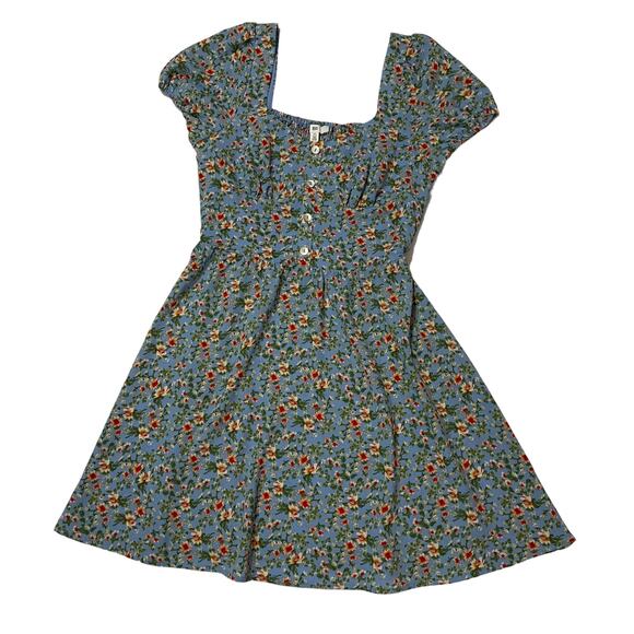 NWT BP Blue Glow Floral Fields A Line Dress - XS - Picture 5 of 13